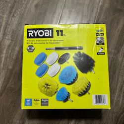 RYOBI 11-piece scrubber kit gently used $20