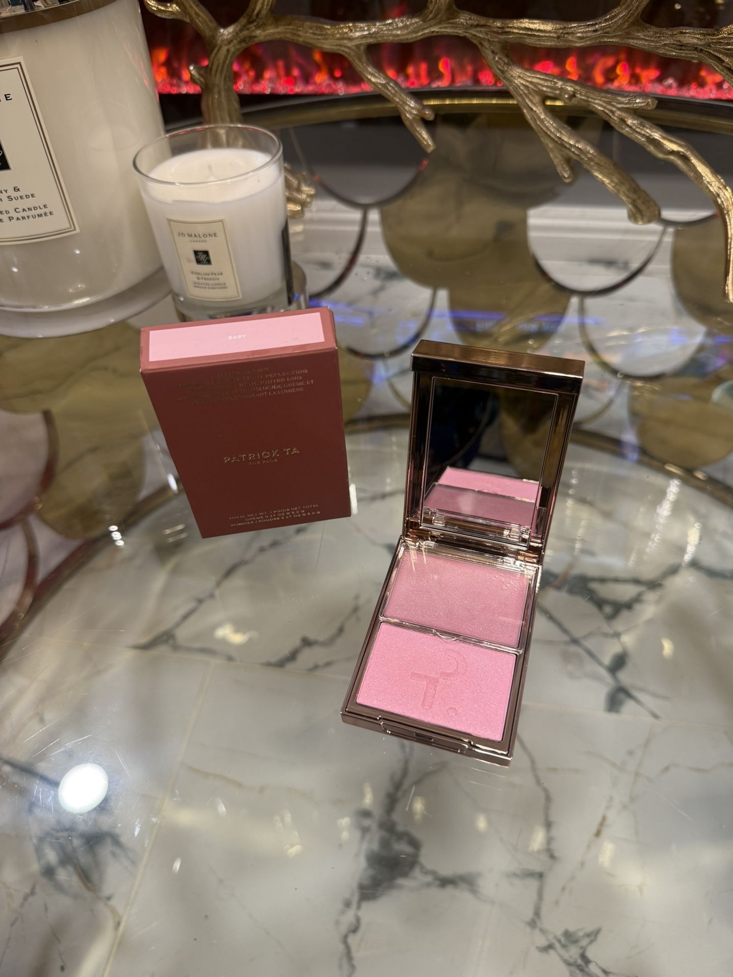 PATRICK TA Major Glow Creme & Powder Light Reflecting Translucent Highlighter Duo💕