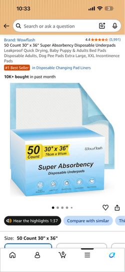 Disposable changing pads or under pads