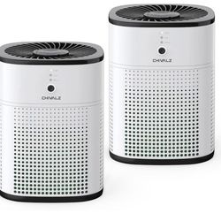 2 Pack CHIVALZ Air Purifiers for Bedroom with True HEPA Filter for Smoke.Brand NEW