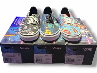 3 NEW! Pairs of Star Wars Authentic Vans