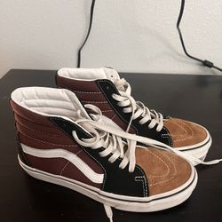 Women Shoes Size 8 1/2 Vans Sk8 Hi Old School And Converse High top 