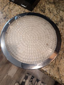 Round Chrome Light Fixture