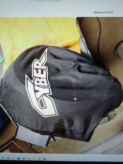 Cyber off-road motorcycle helmet. Size: Medium Color: Black/White