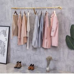Industrial Pipe Wall Mounted Clothes Hanging