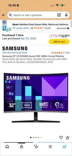 Samsung 32” Desktop
