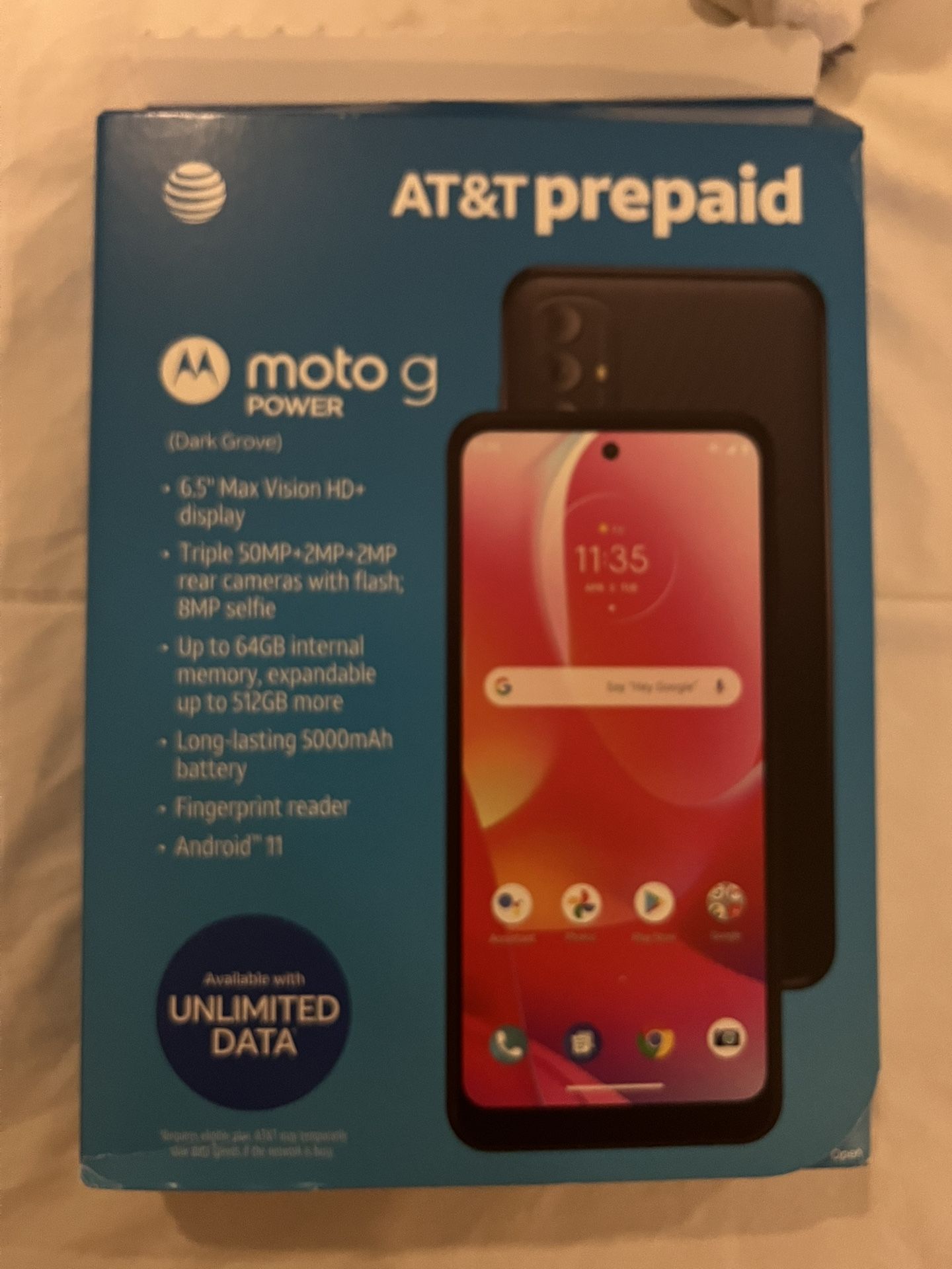 At&T Moto G Prepaid Cell Phone