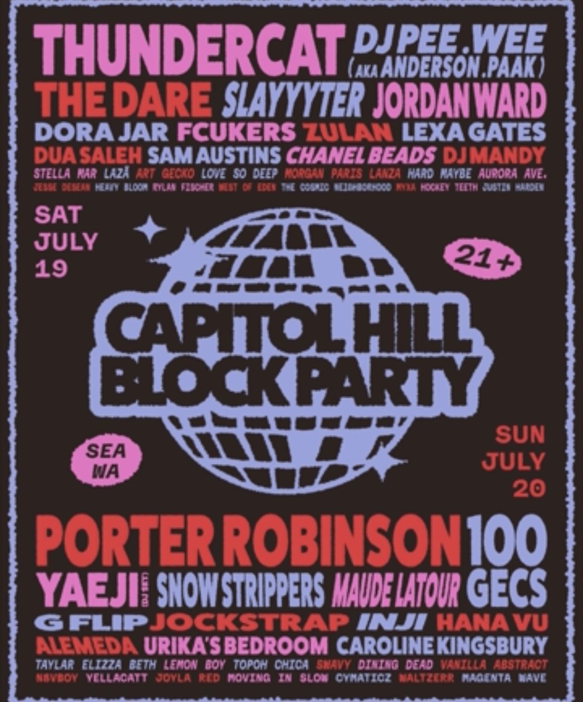Capitol Hill Block Party Ticket (Sat GA)