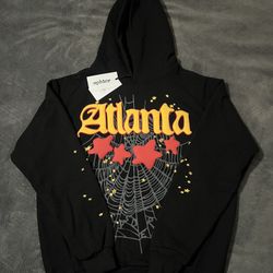 Black Atlanta Sp5der Hoodie Size Medium