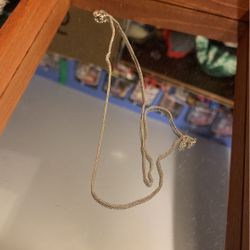 Italy Silver Think Chain Necklace