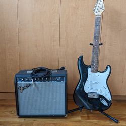 Fender Squire STRAT And FENDER Frontman 25r Amp