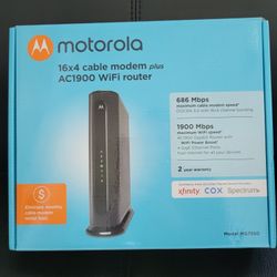 Motorola MG7550 Modem Plus AC1900 Wifi Router