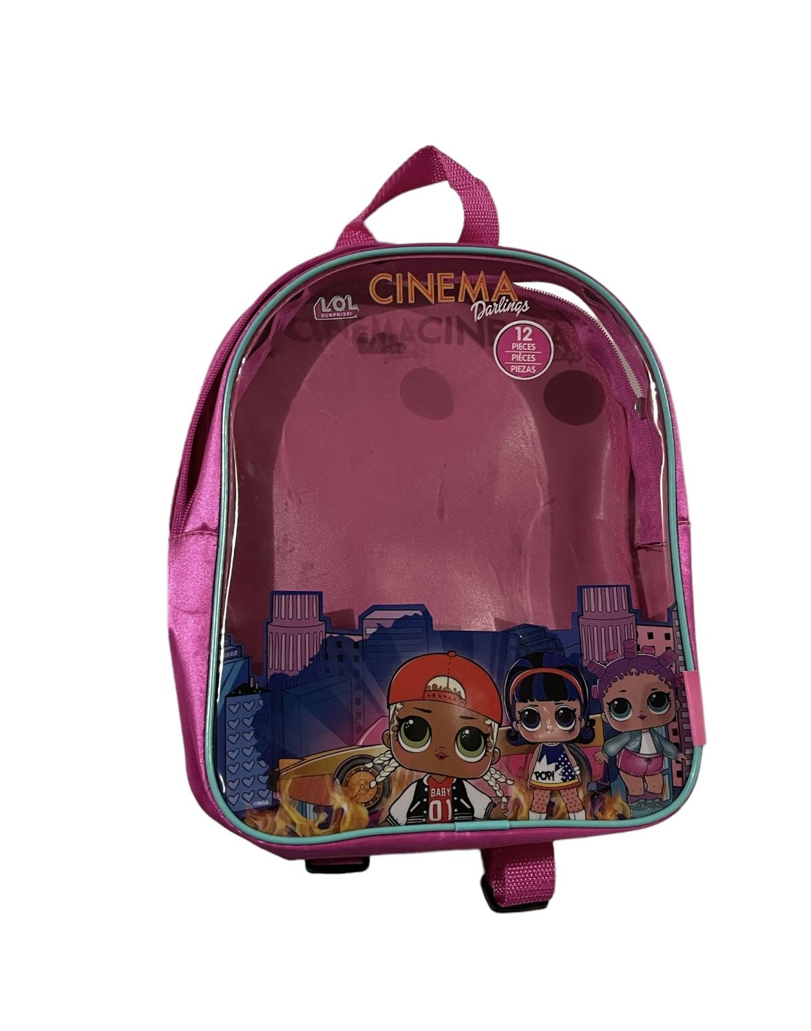 LOL Surprise Pink Backpack Cinema Darlings 12 Inch Tall 10 Inch Wide For Girls