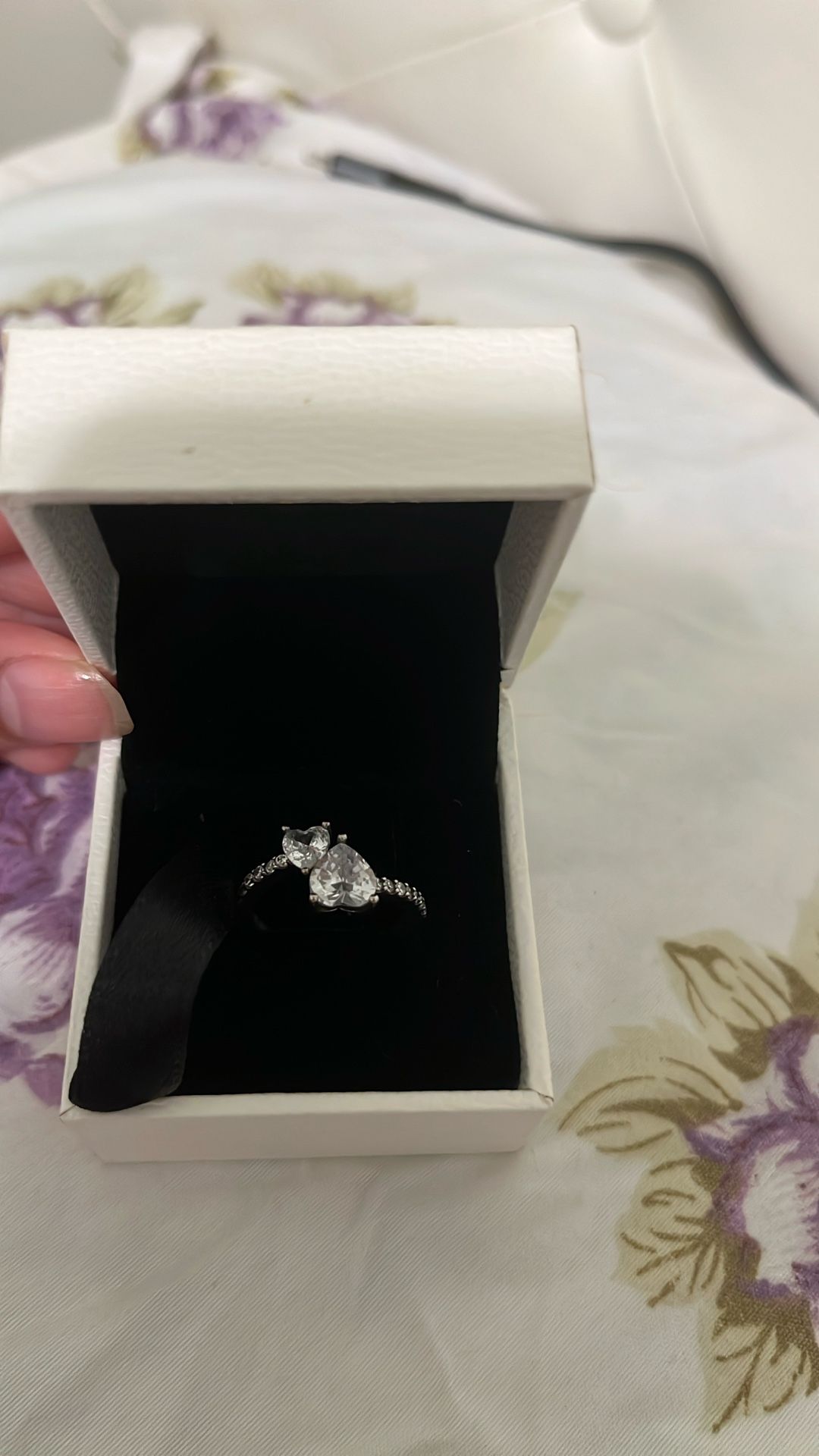 Pandora Sterling Silver Heart Ring – Size 6 (EU 52)
