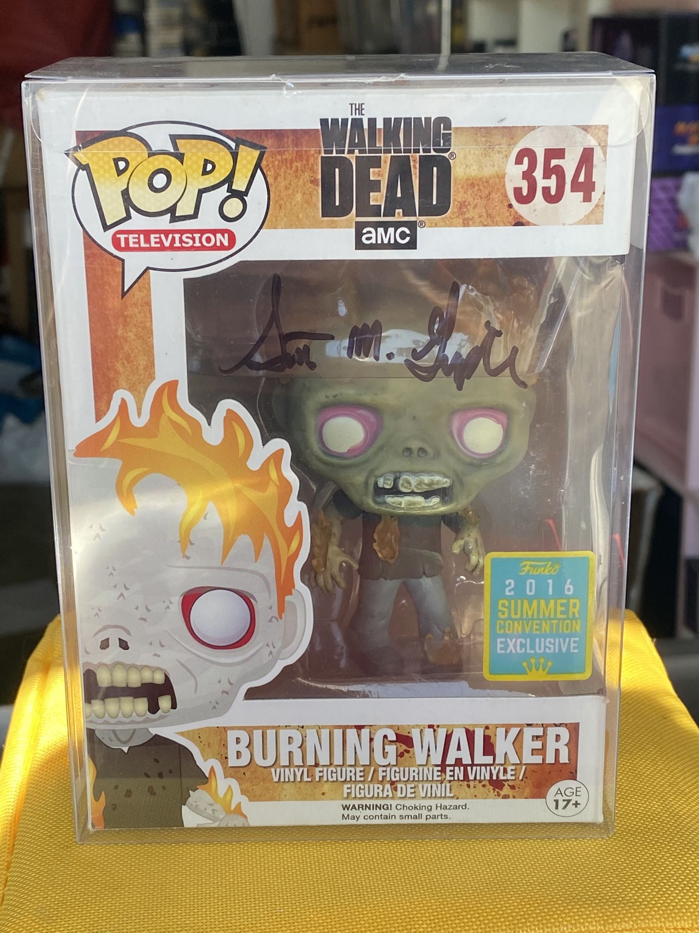 Burning Walker Funko Pop Signed By Scott M Gimple