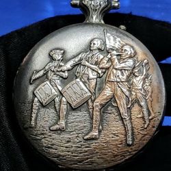 Vintage Sears Liberty Bell Very Ornate made in UK manual wind pocket watch