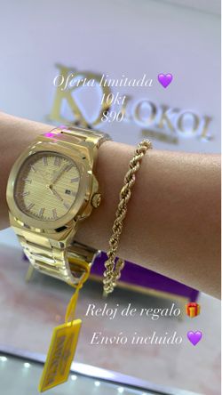 Pulseras y anillos oro 10 kt
