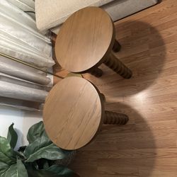 Braided Accent Table Walnut - Threshold™ designed with Studio McGee