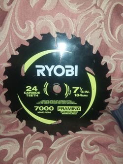 RYOBI 7 1/4 24 CARBIDE TEETH