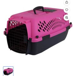 Pink Pet carrier for small dog or cat