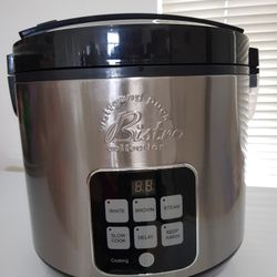 Wolfgang Puck Bistro Collection BDRCRD010 10 Cup Rice & Slow Cooker Stainless