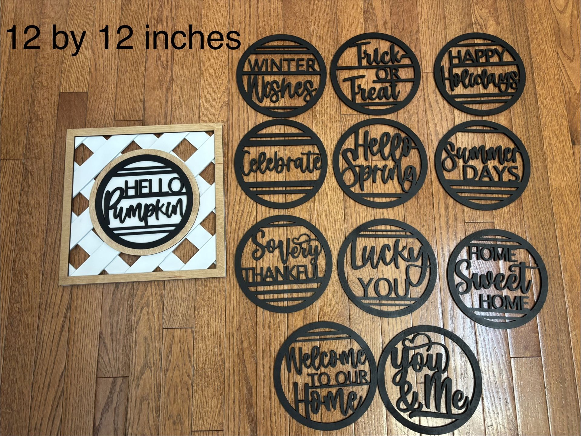 *NEW* Home Decoration Wood Sign With Interchangeable Signs