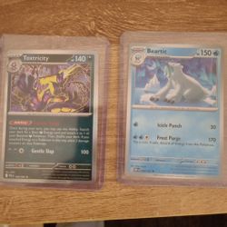 Toxtricity And Beartic Pokemon Cards