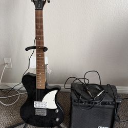 Electric Guitar With Amp And Guitar Stand $150