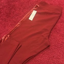 Dark red pants