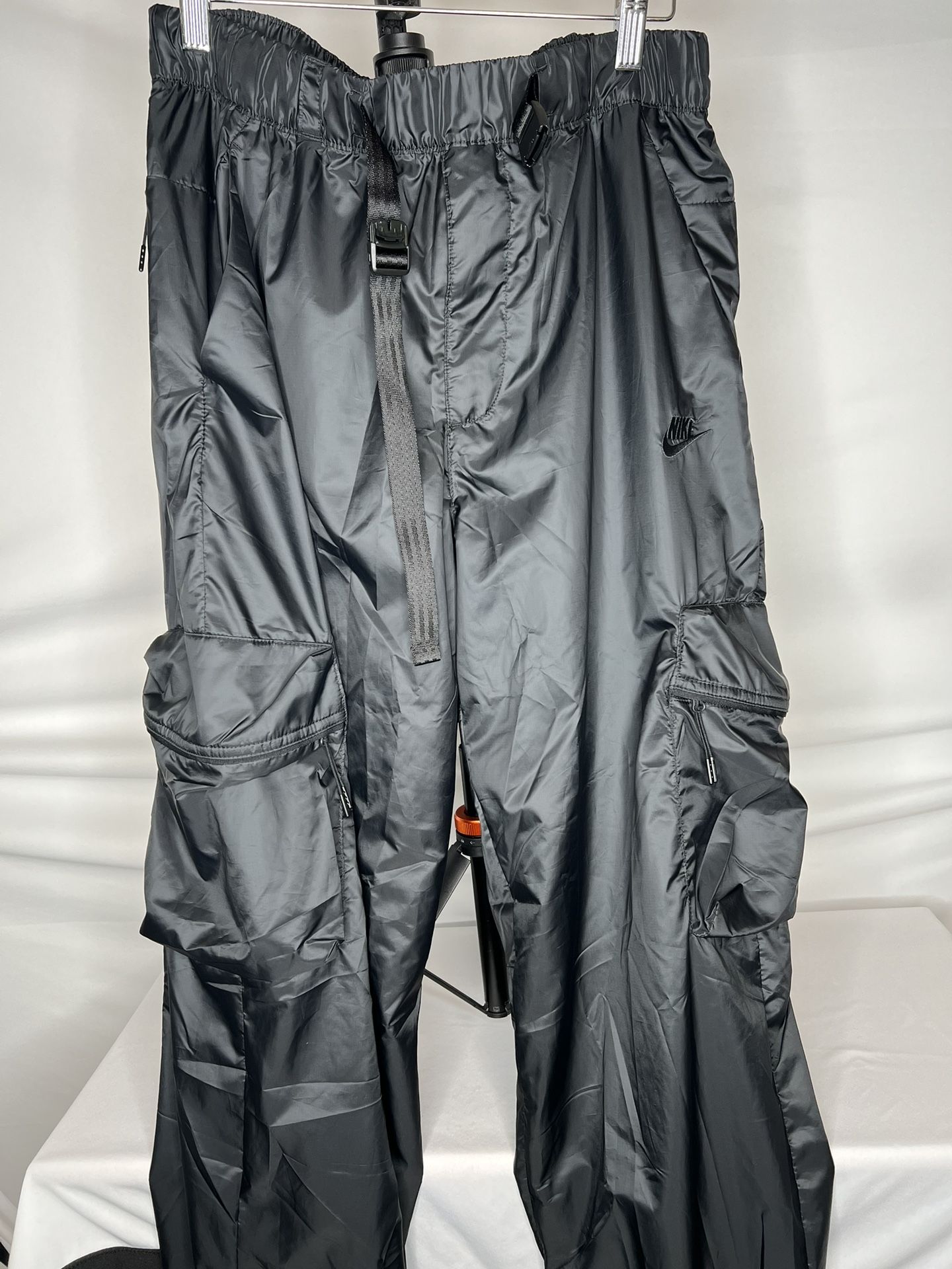 Nike Tech Fleece Essential Drawstring Black Ankle Zipper Sweat Pants Mens Medium