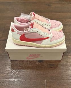 Nike Jordan 1 Low Travis Scott Tropical Pink Shoes Size 4.5 Men + More
