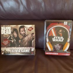 NEW Star Wars Headphones& Walking Dead Game