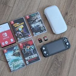 Nintendo Switch Lite with 7 Games