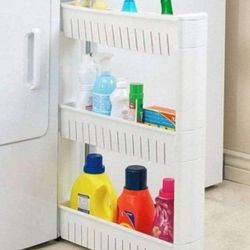 Modern Home Narrow Sliding Storage Organizer Rack