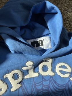 Spider Vvs Blue Hoodie - Size Small 