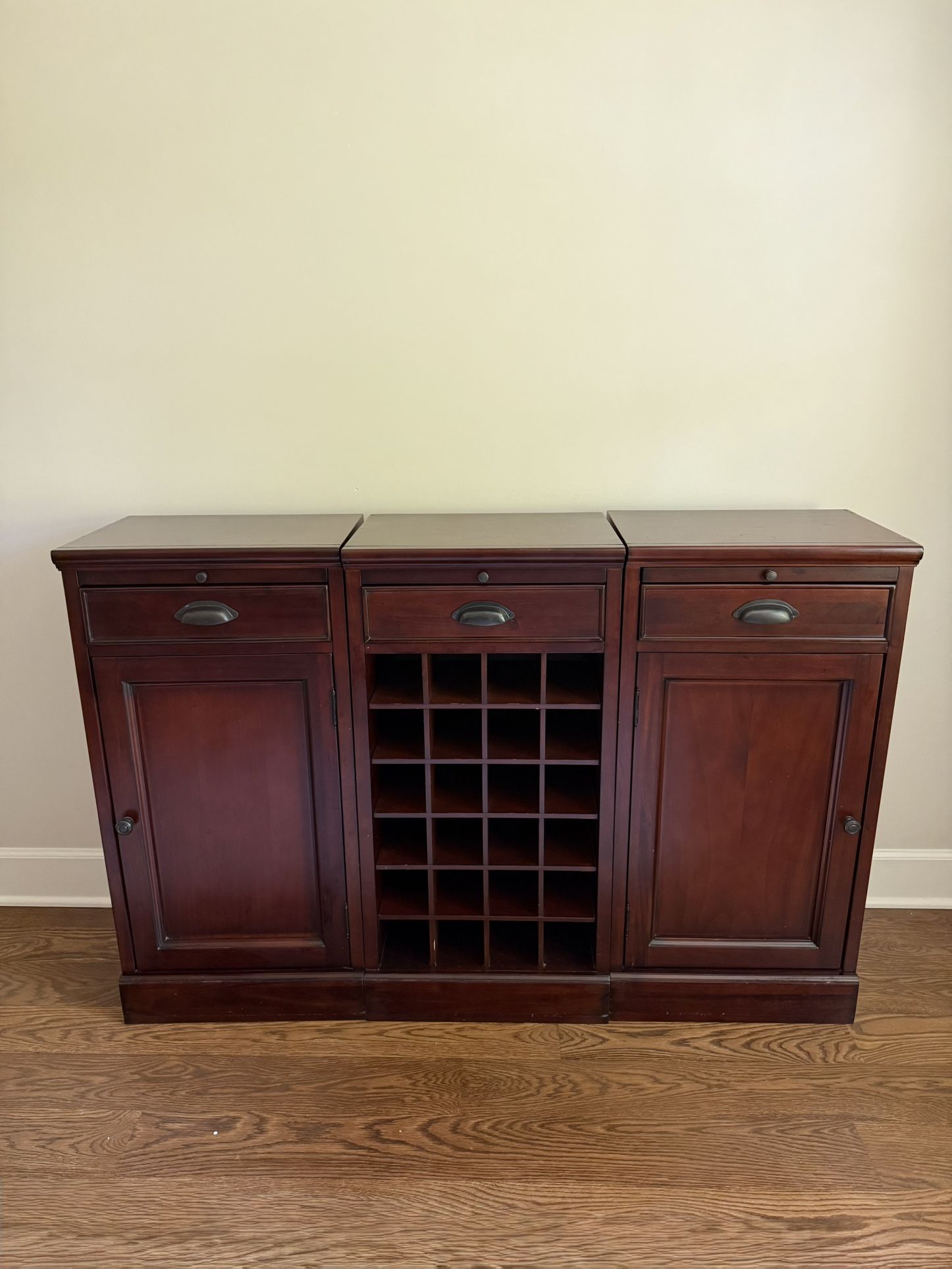 Three Piece Console / Wine Rack  