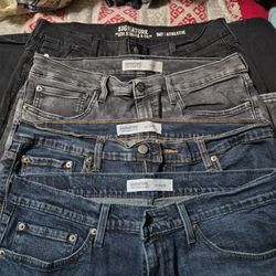 Levi Strauss Signature Pants Lot Of 4