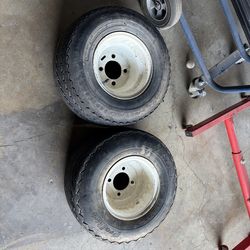 2, 18 x 8 golf cart tires