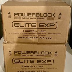 PowerBlock Elite EXP Dumbbell Set {Brand New In Box}