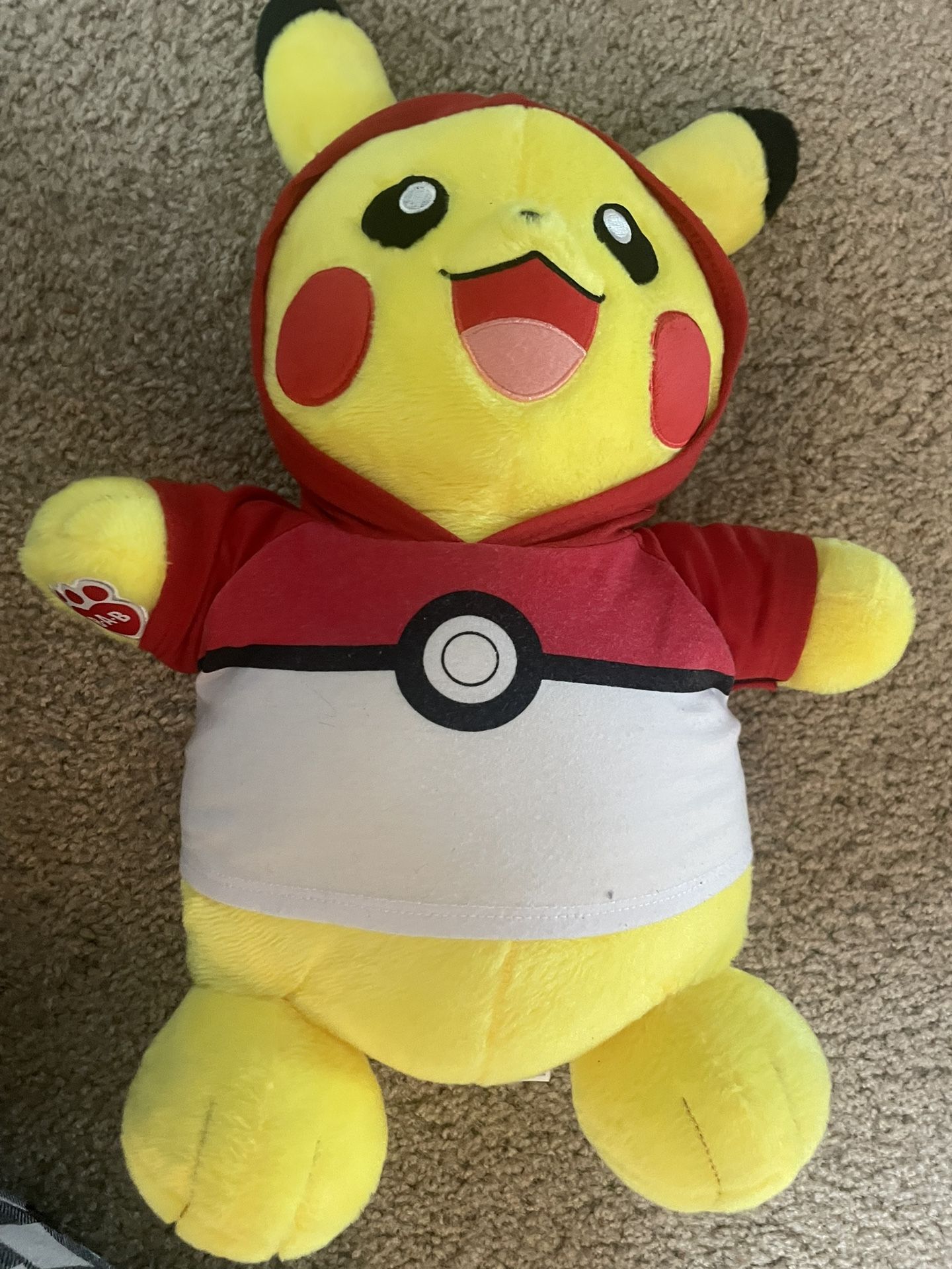 Pikachu Pokemon hoodie Build a bear plush doll