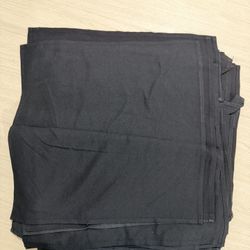 100 Pcs Restaurant Black Linen 