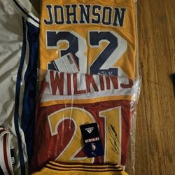 Autographed NBA & NFL JERSEYS 