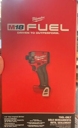 Brand New Milwaukee M18 Fuel 1/4 Hex Impact Driver (tool only - no battery)