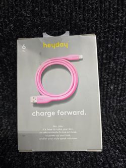 Iphone charging cable 6ft pink