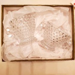 Cream And Sugar Tea Party Set, Hobnail  Glass,  Mini  Creamer And Sugar Bowl Glass  Dish Set