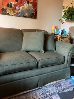 Small green couch
