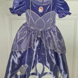 Disney Princess Sofia the First SIZE 2T dress up costume w/crown $20 FIRM