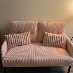 Pink Couch For 2 
