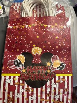 Mickey Mouse Themed Candy Bags 20 Count
