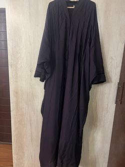 Abaya Nida fabric purple color XXL size.  Length 60”